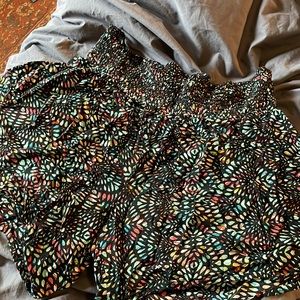 American Rag Smocked Waist print shorts
